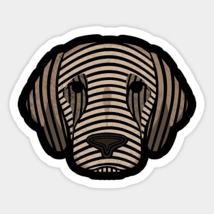 Labrador Dog Line Art Pet Lover Sticker